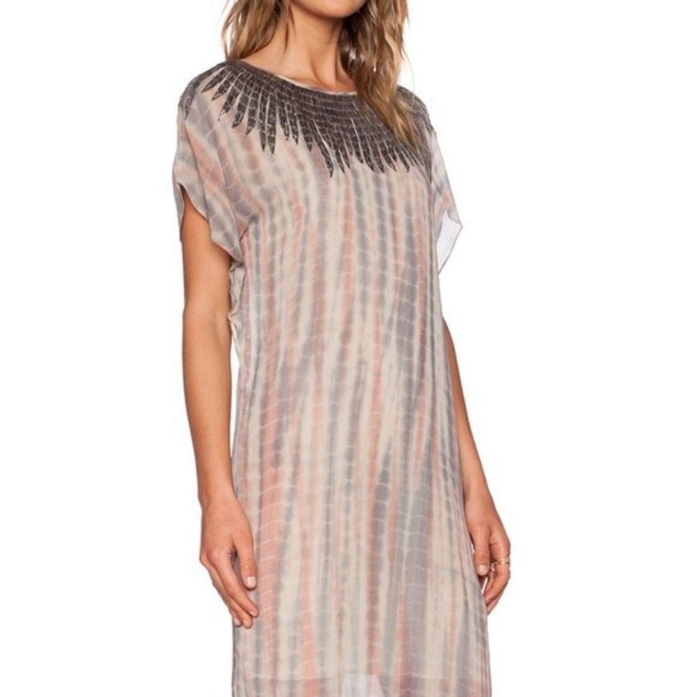 Anthropologie Beaded tie-dye Belia Dress - Picture 2 of 7